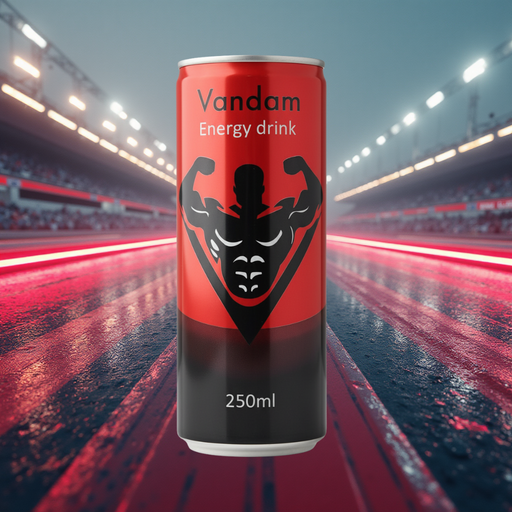 VANDAM ROUGE CANNETTE ENERGY DRINK